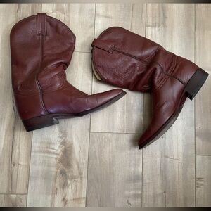 RUDEL Brown Cowboy Western Boots Classic Design size 9